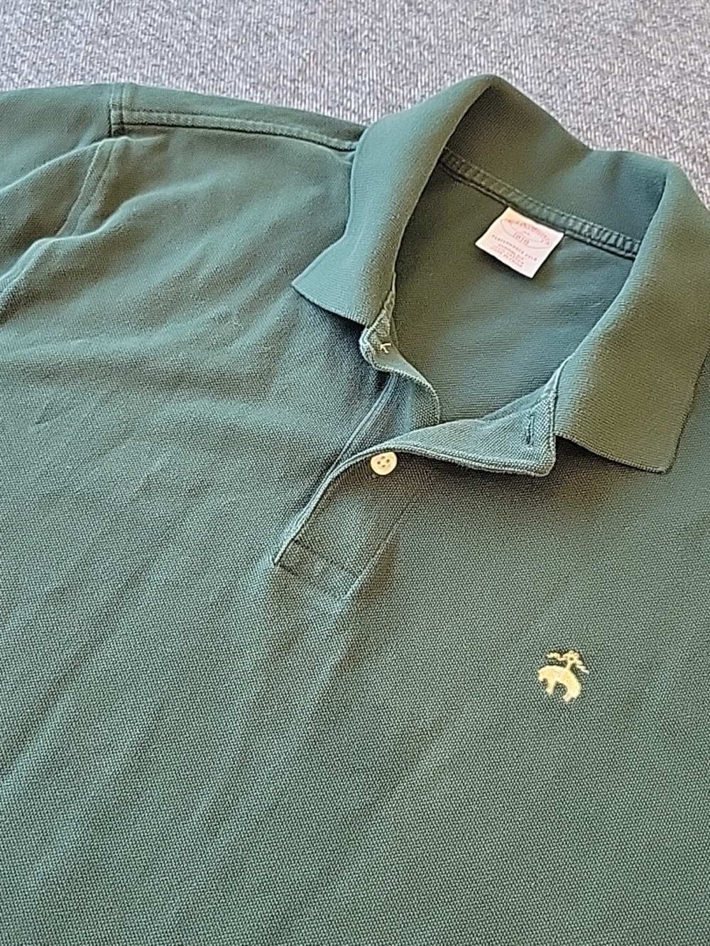Brooks Brothers Polo Shirt Men's XL Green Performance Golf Original Fit Preppy